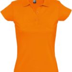 Рубашка поло женская Prescott Women 170, оранжевая