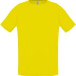 Футболка унисекс Sporty 140, лимонно-желтая