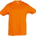 Футболка детская Regent Kids 150 оранжевая, на рост 96-104 см (4 года)