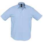 Рубашка мужская с коротким рукавом Brisbane голубая, размер S