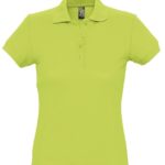 Рубашка поло женская Passion 170, зеленое яблоко