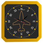 Часы настенные «Квадро», желтые