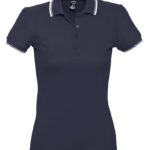 Рубашка поло женская Practice Women 270, темно-синяя с белым